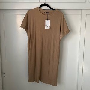 Zara tan midi dress